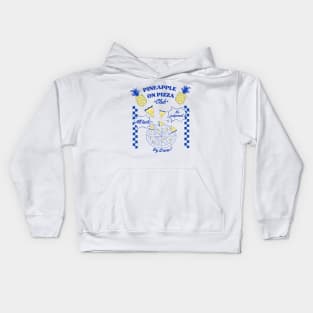 pineapple pizza club Kids Hoodie